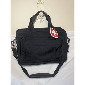 Victorinox X-Large Black Ballistic Nylon Expandable Laptop Briefcase